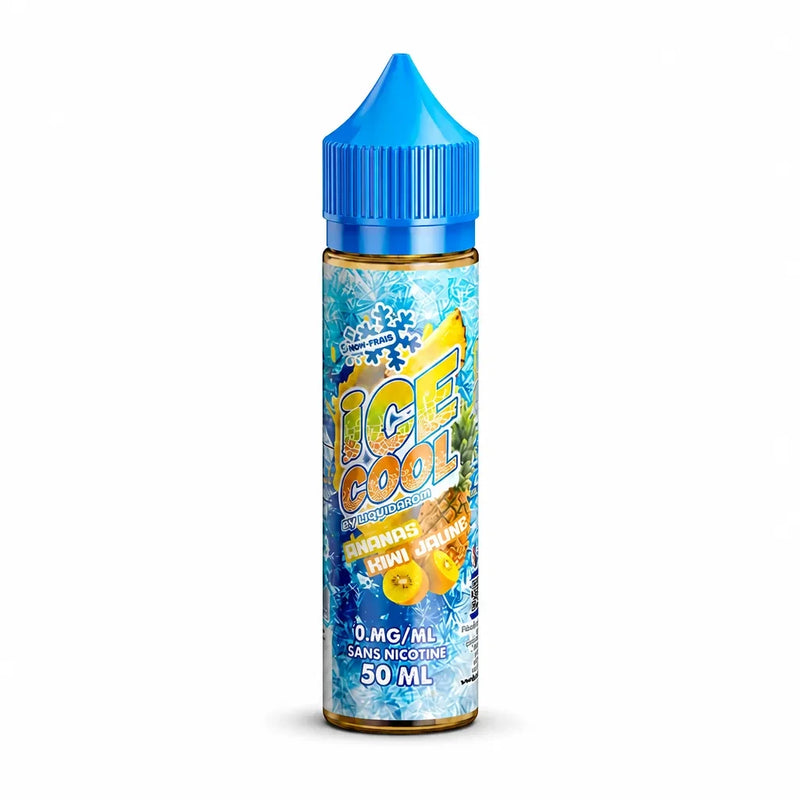 Liquidarom Liquide E-liquide Ananas Kiwi Jaune 50ml - Ice Cool